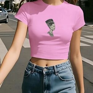Women's Pink Graphic Tee